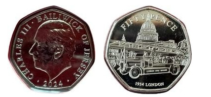 50 pence (Corpo de Bombeiros - Londres)