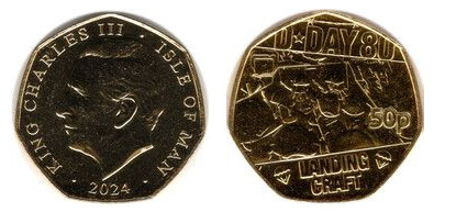 50 pence ( Dia D- Embarcações de desembarque)