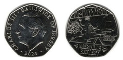 50 pence ( Dia D-Bateria Merville)