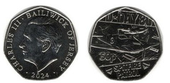 50 pence ( Dia D - Patrulha Spitfire)