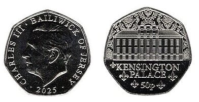50 pence (Palácio de Kensington)