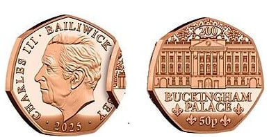 50 pence (Palácio de Buckingham)