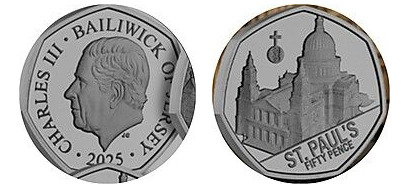 50 pence (Catedral de São Paulo)