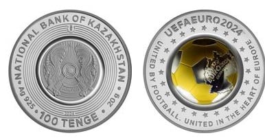 100 tenge (EURO 2024 Alemanha)