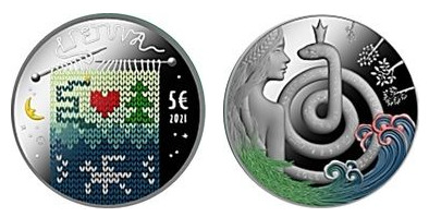 5 euro (Eglė - Reina de las Serpientes)