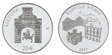 20 euro (El palacio Radziwiłł, en Vilna)