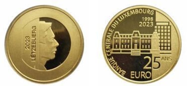 25 euro (25 años del Banco Central de Luxemburgo)