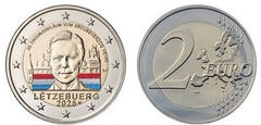 2 euros (25º aniversário da subida ao trono do Grão-Duque Henrique-Cor)