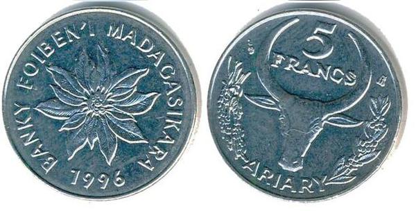 5 francs (1 ariário)