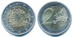 2 euro (30 Aniversario de la Bandera Europea)