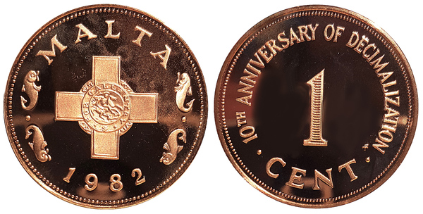 1 cent (10º Aniversário da Decimalização)