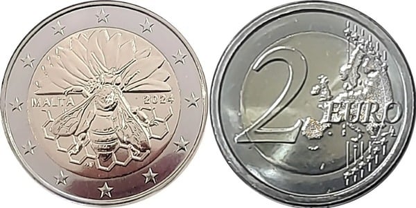 2 euros (abelha maltesa)