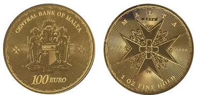 100 euros (Cruz de Malta)