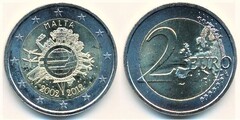 2 euro (10 Aniversario de la Circulación del Euro)