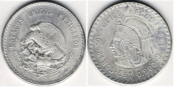 5 pesos