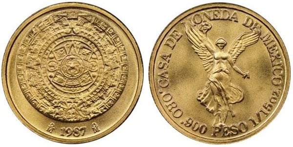 1/15 onza (Calendário Azteca)