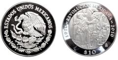 10 pesos (Centenário da Revolução Mexicana - Adelita)