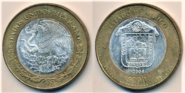 100 pesos (Estado do México)