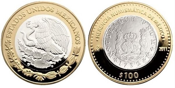 100 pesos (8 reais 1732)