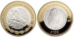 100 pesos (8 reais 1783 - Carlos III)