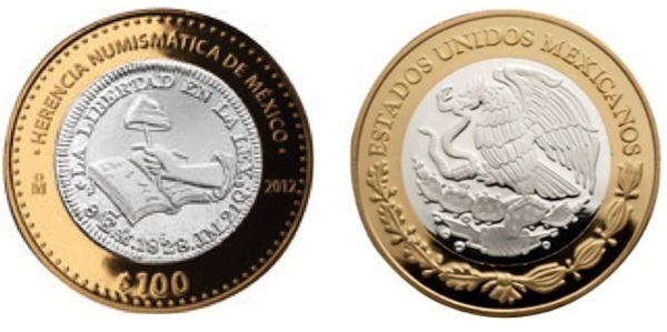 100 pesos (8 Escudos Republicanos 1828)
