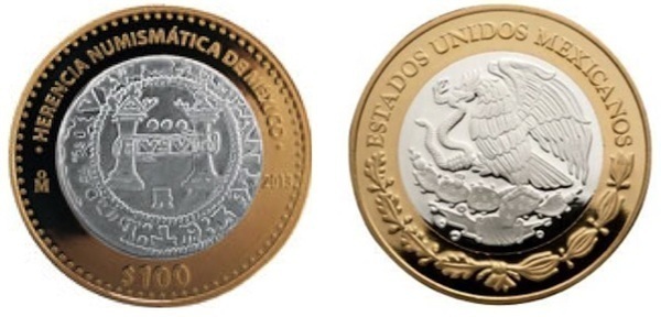 100 pesos (3 Reales Carlos y Juana)