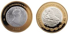 100 pesos (8 escudos 1822)