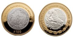 100 pesos (1/4 Real 1834)