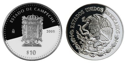 10 Pesos (Heráldica de Campeche)