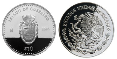 10 Pesos (Guerreiro heráldico)