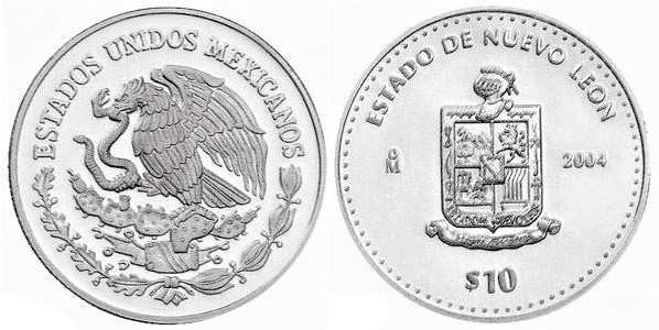 10 pesos (Estado de Nuevo León)