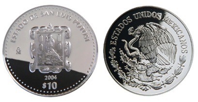 10 Pesos (Heráldica de San Luis Potosí)