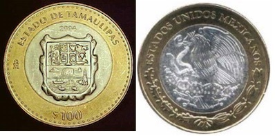 100 Pesos (Heráldica de Tamaulipas)