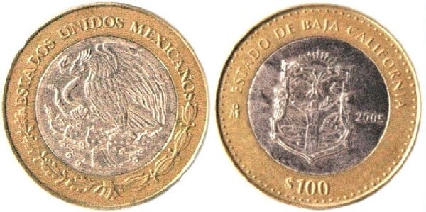 100 pesos (Estado da Baixa Califórnia)