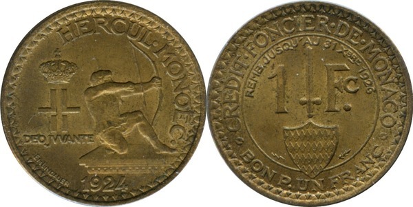 1 franc (Luís II)