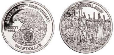 1/2 dólar (Exército Continental)