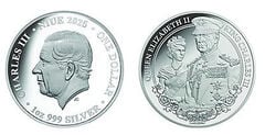 1 dólar (Rainha Isabel II e Rei Carlos III)