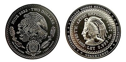 2 dólares (Imperador Azteca Cuauhtémoc)