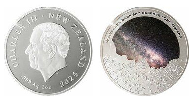 1 dólar (Reserva Wairarapa Dark Sky)