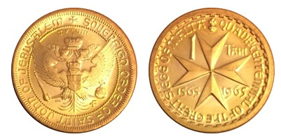 1 tari (400.º aniversário do Grande Cerco de Malta)