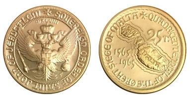 25 tarì (400º aniversário do Grande Cerco de Malta)