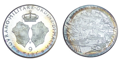 9 tarì (Angelo-400º aniversário da batalha naval de Lepanto)