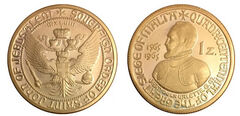 1 zecchino (400º aniversário do Grande Cerco de Malta)