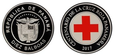 10 balboas (Centenario de la Cruz Roja Panameña)