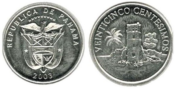 1/4 de balboa (Ruínas espanholas)