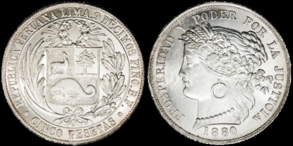 5 pesetas