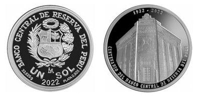 1 sol (Centenario del Banco Central de Reserva del Perú)