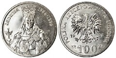 100 zlotich (Rainha Jadwiga)