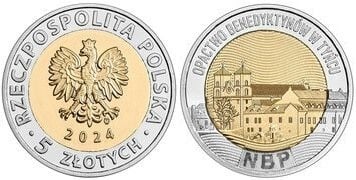 5 zlotys (Abadia beneditina de Tyniec)