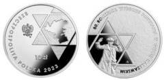 10 zlotys (80º aniversario del estallido del levantamiento del gueto de Varsovia)